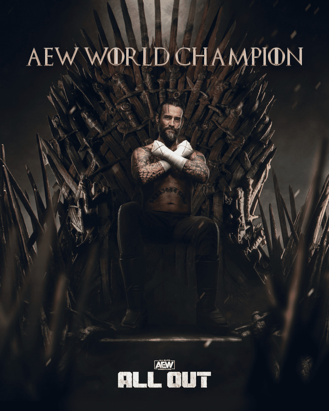 Aew All Out 2022 Aew World Championship Winner Cm Punk 1