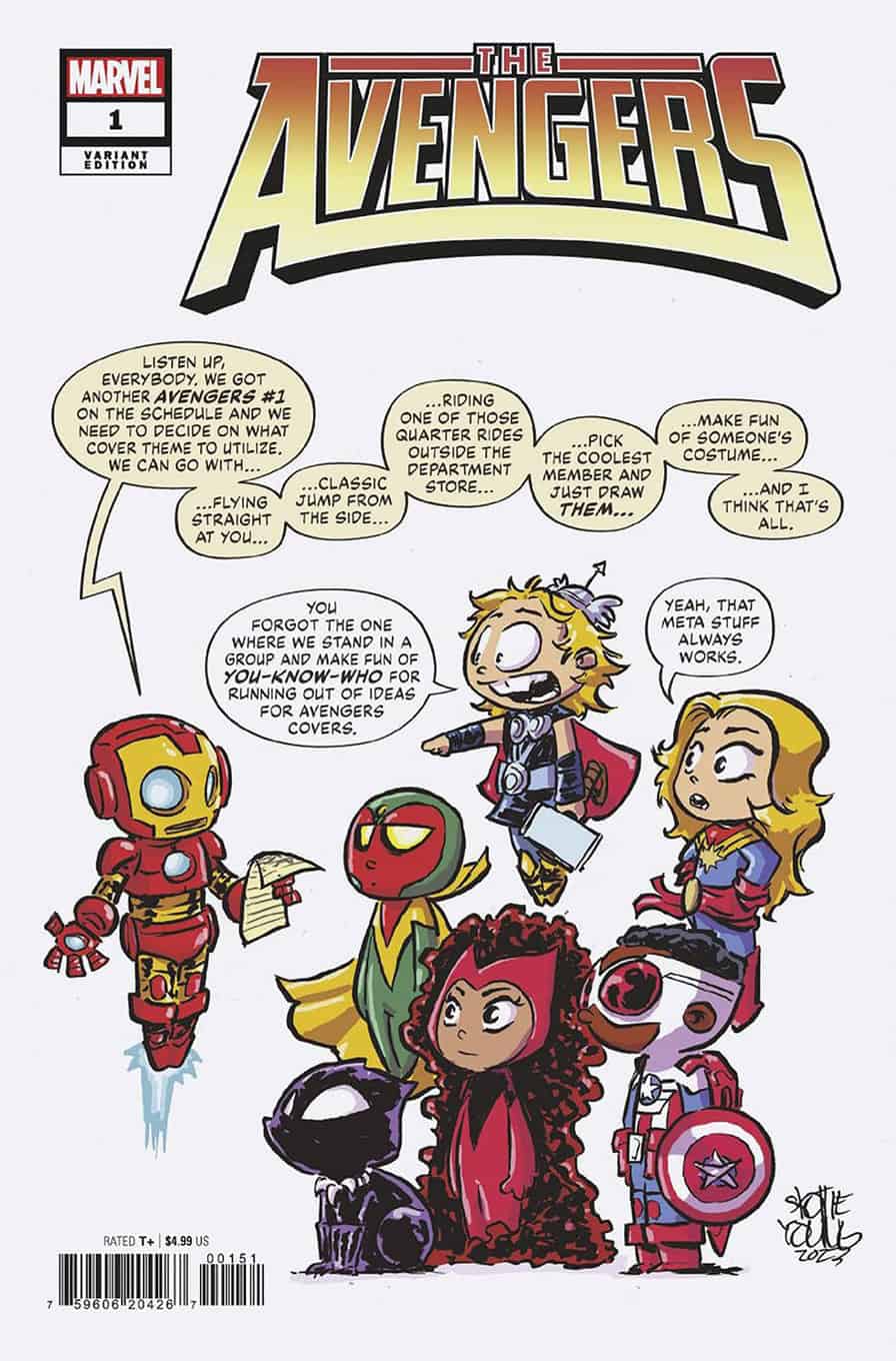 Avengers #1 spoilers 0-5 Skottie Young