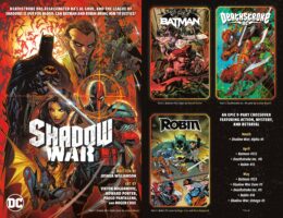 Dc Comics Shadow War Checklist Batman Robin Deathstroke Inc House Ad