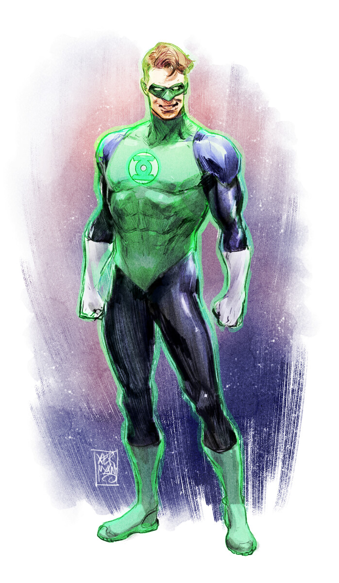 Green Lantern #1 A Hal Jordan concept art by Xermánico