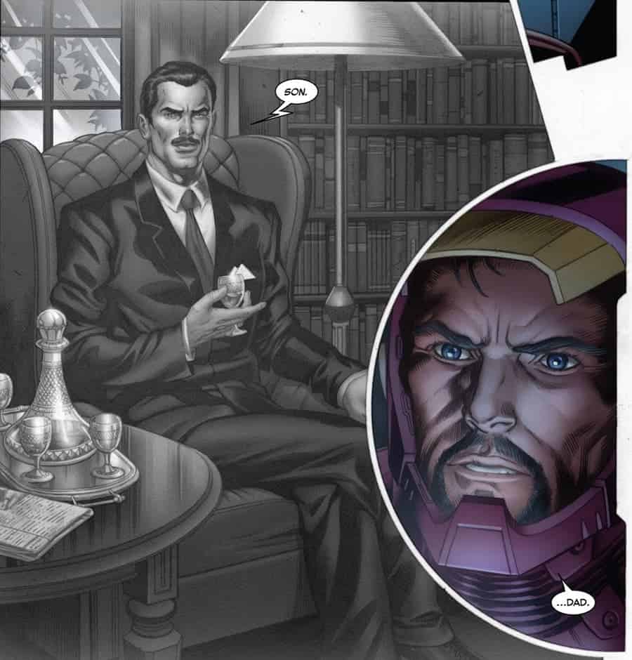 Howard Stark & Tony Stark Iron Man 1 Iron Man #9 2012