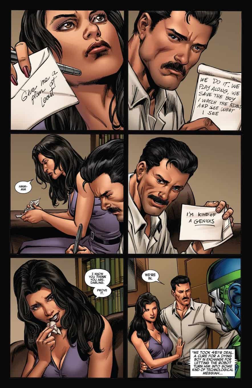 Howard Stark & Tony Stark Iron Man 3 Iron Man #17 2012