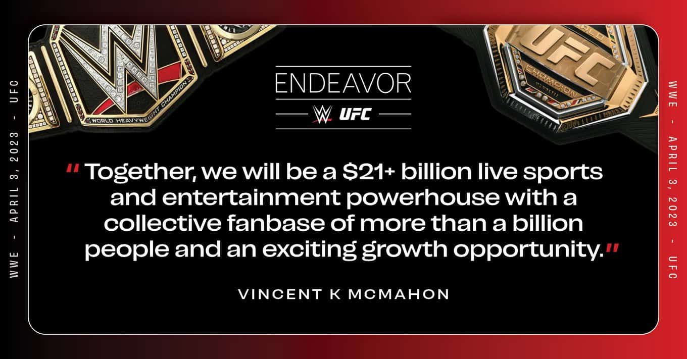 Endeavor WWE UFC