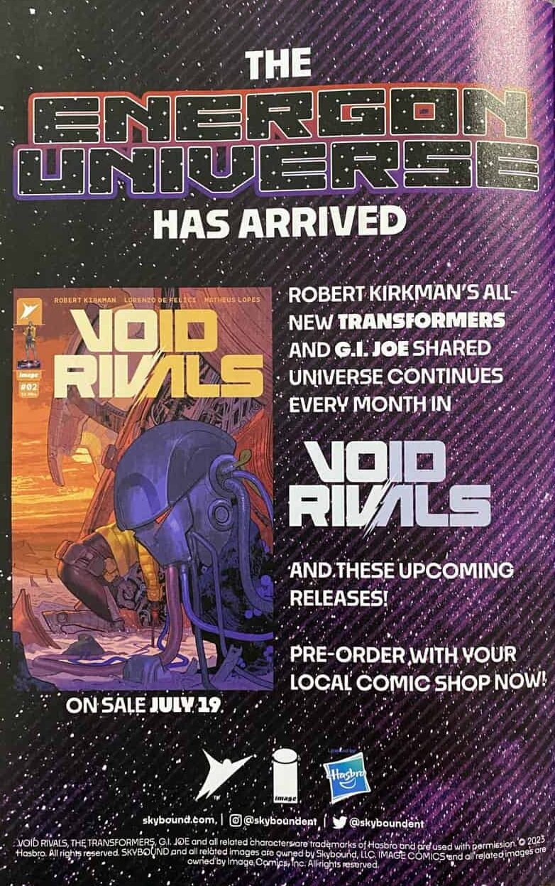 Void Rivals #1 spoilers 6 House Ad Transformers G.I. Joe Energon Universe