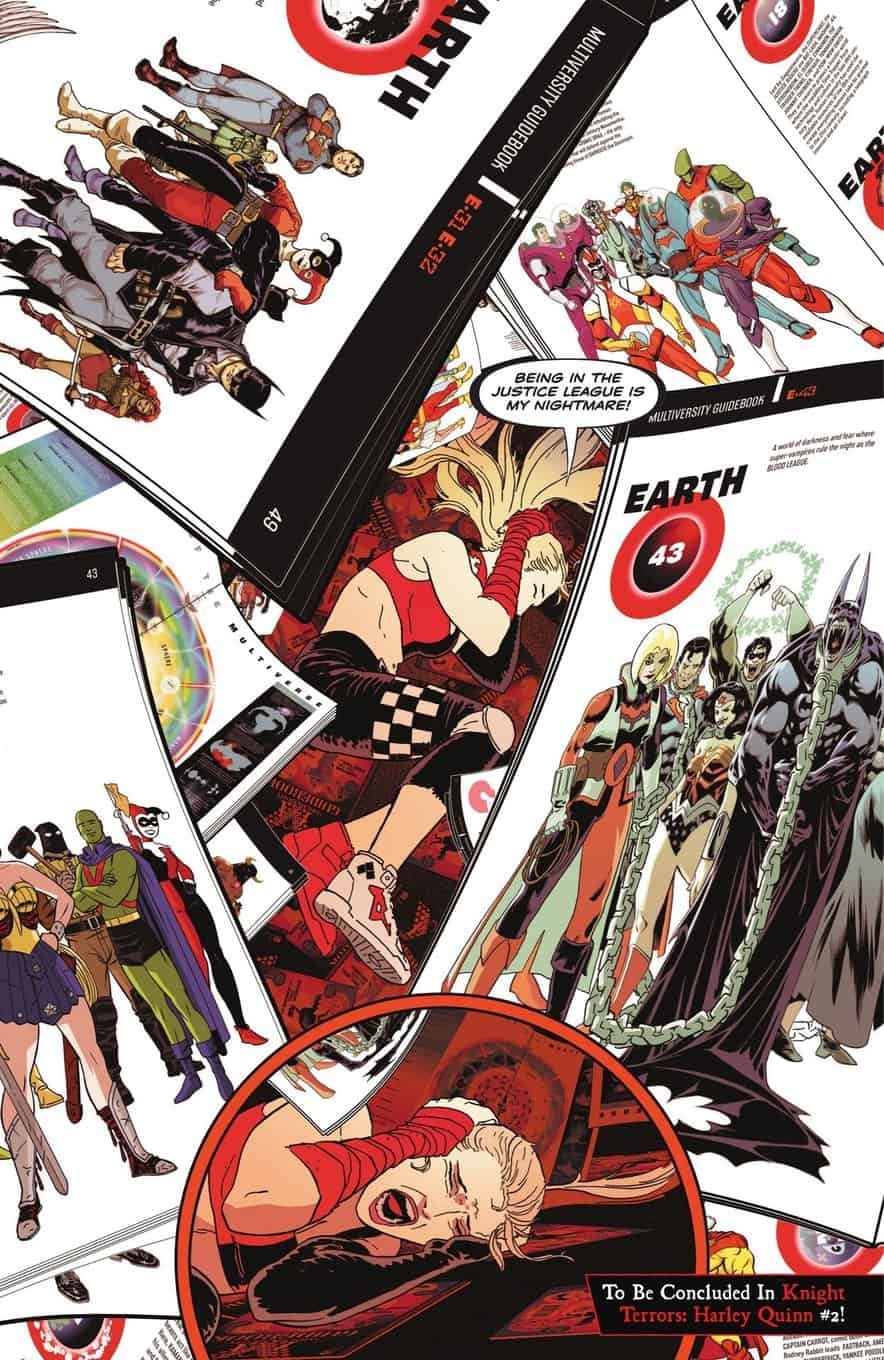 Knight Terrors Harley Quinn #1 spoilers 12 Multiversity