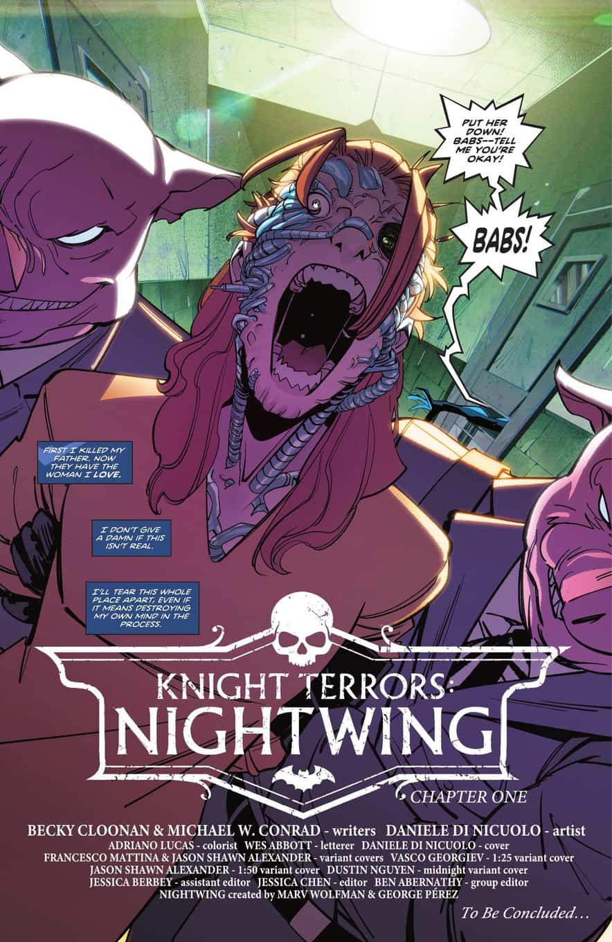 Knight Terrors Nightwing #1 spoilers 5