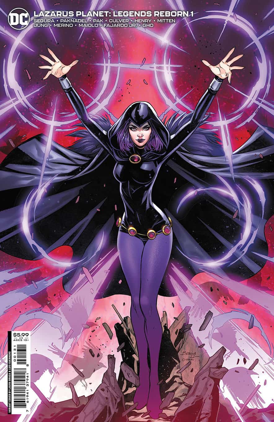 Lazarus Planet Legends Reborn #1 spoilers 0-3 Laura Braga variant cover Raven