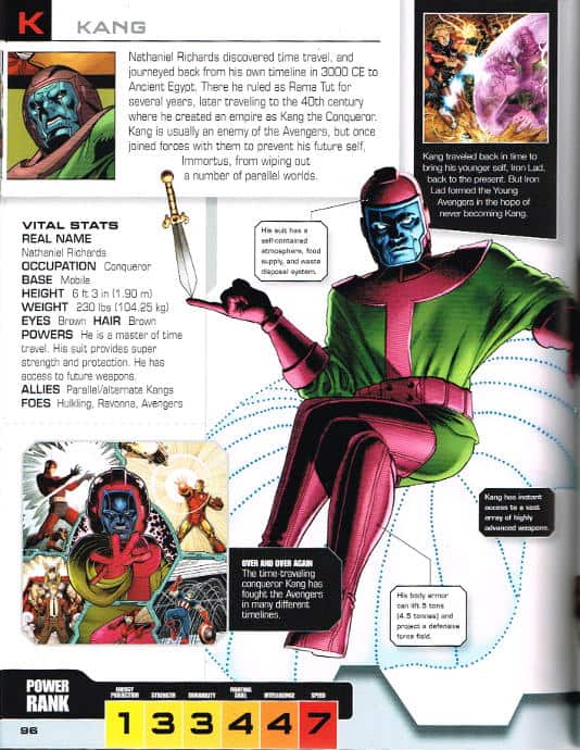 Marvel Avengers The Ultimate Character Guide DK 2015 - Kang