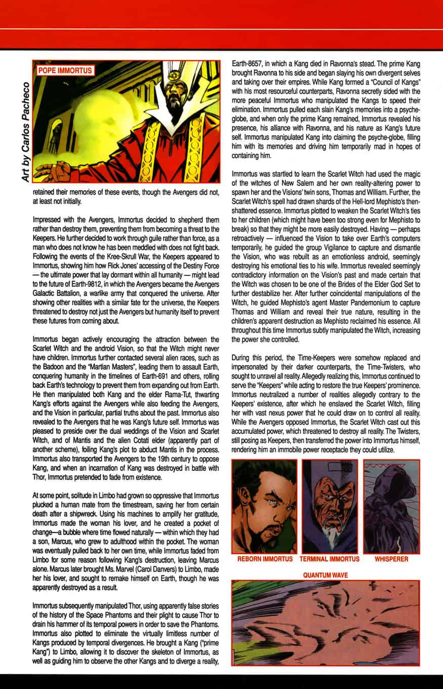 Marvel Handbook 2006 Immortus 2