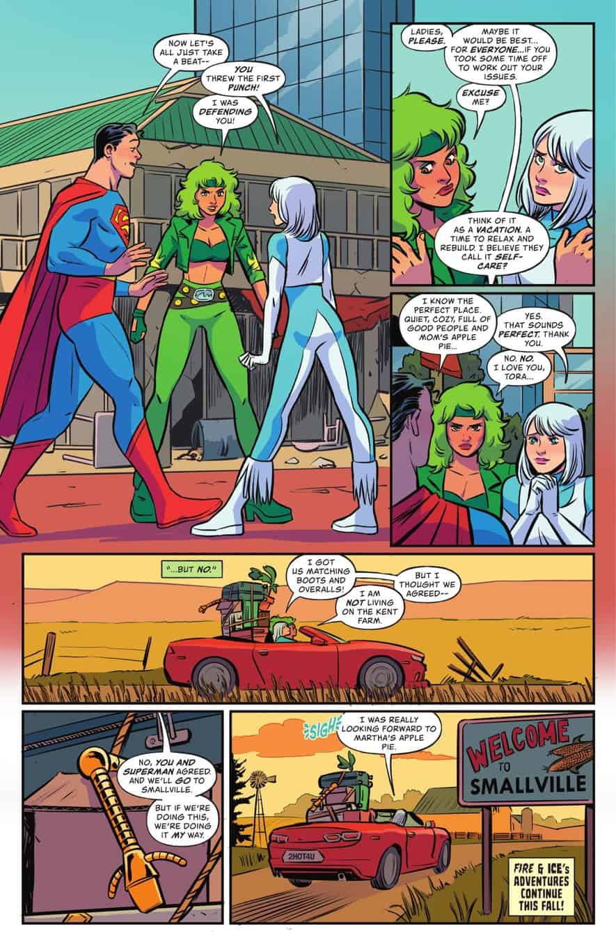 Power Girl #1 spoilers 24 Fire & Ice