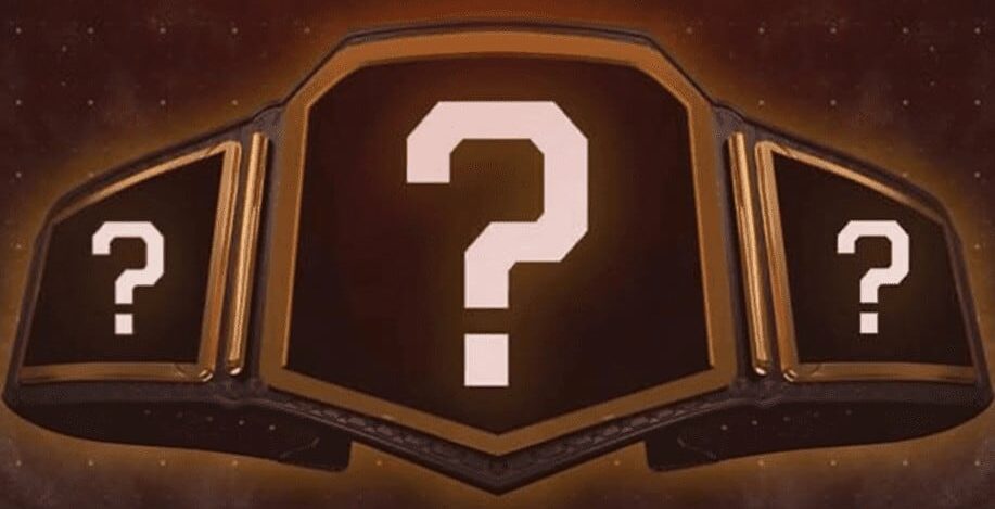 WWE Championship Belt Question Mark banner