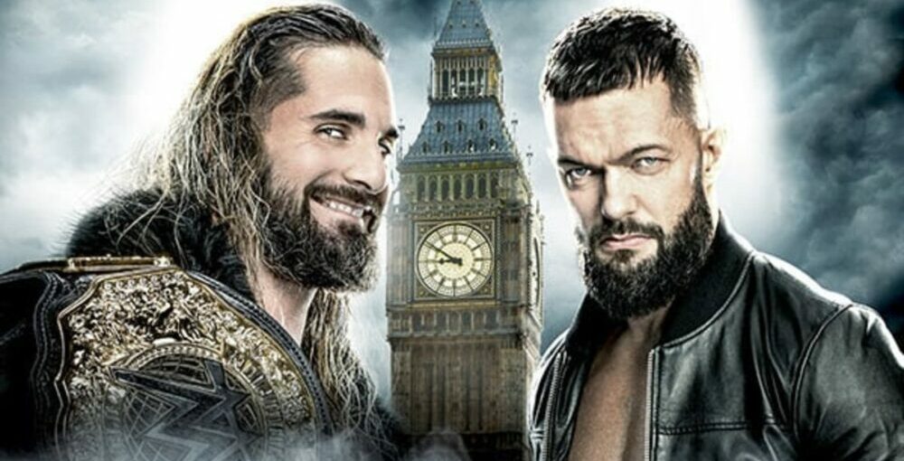 Wwe Money In The Bank 2023 Banner Finn Balor Vs Seth Rollins