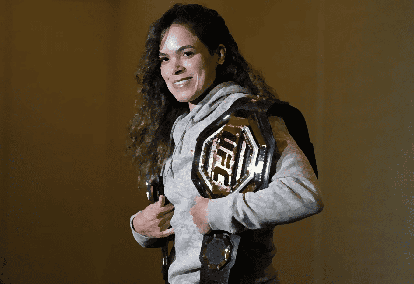 Amanda Nunes Double Ufc Champion Banner