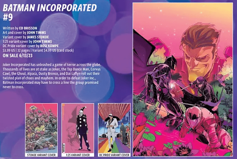 Batman Incorporated #9 Variant Covers & Main