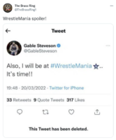 Gable Steveson Wrestlemania 38