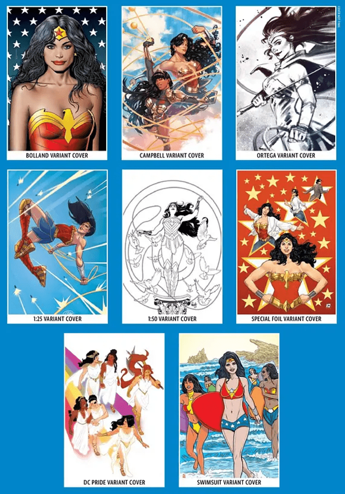 Wonder Woman #800 Variant Covers