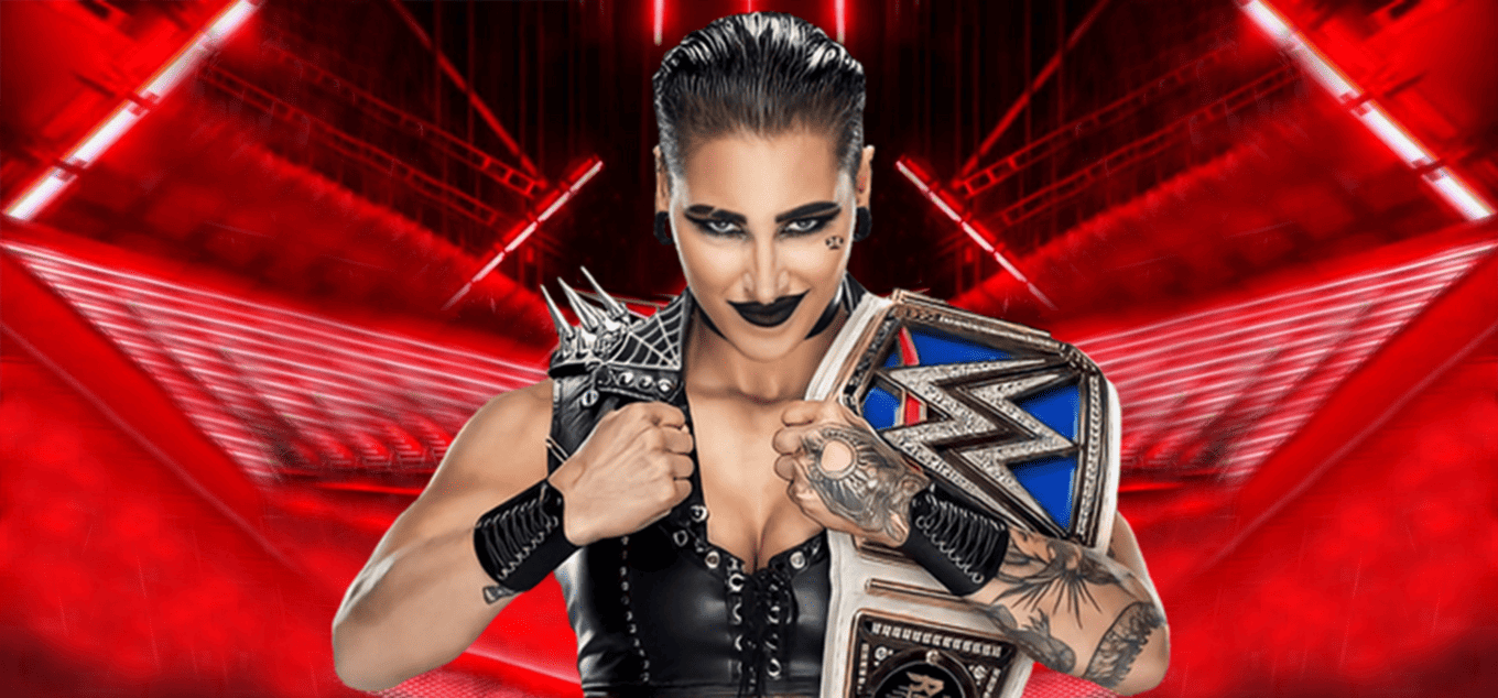 Wwe Raw Logo Rhea Ripley Banner